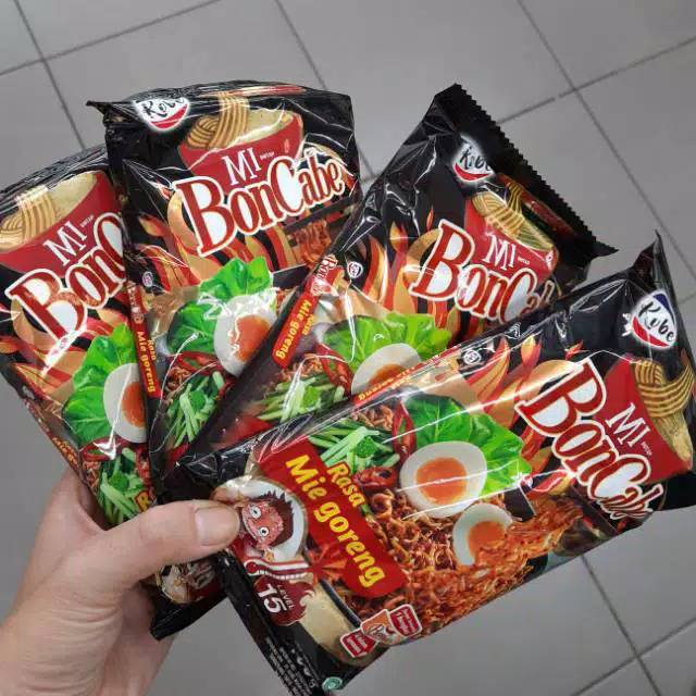 

BARU!!! Mie BonCabe / Mie Goreng BonCabe Level -15 Berat - 105 Gram