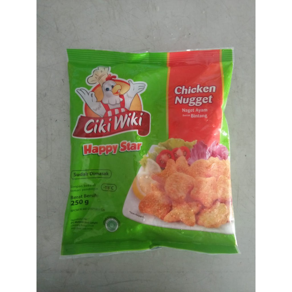 

CIKIWIKI NUGET HAPPY STAR 250GR