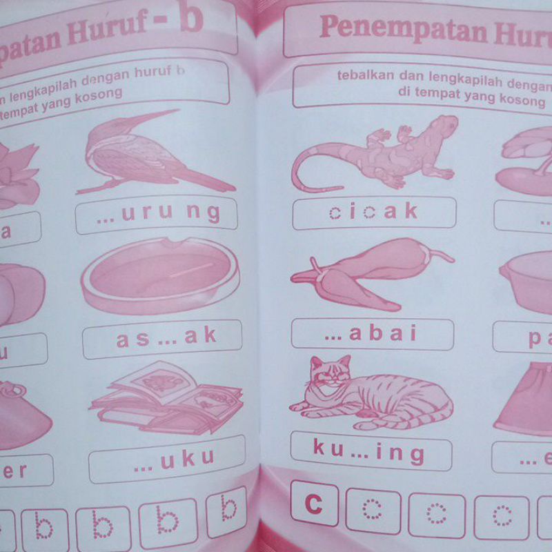 Buku Mengenal &amp; Pintar Menempatkan Huruf Metode Aktif Cepat Tepat Cermat