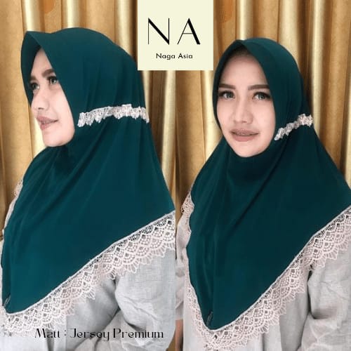 JILBAB INSTAN/KERUDUNG/HIJAB SERUT RENDA 2 TERLARIS dan termurah dengan warna indah, enak nyaman dipakai untuk ngaji dan kondangan