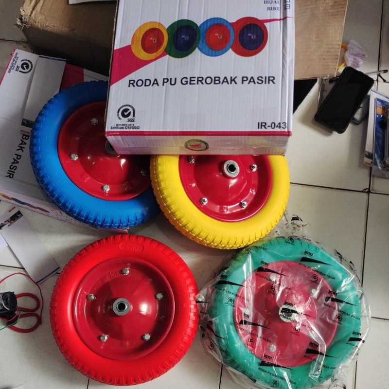 roda gerobak pasir warna heavy duty