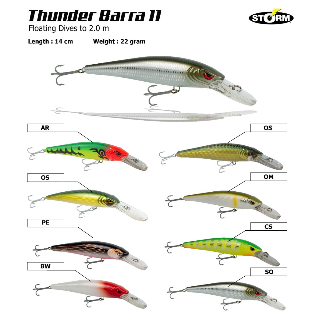 UMPAN STORM THUNDER BARRA 11 CM