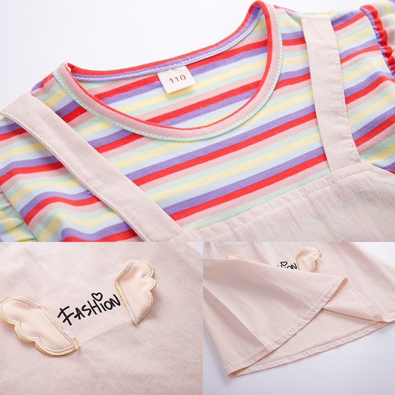 KF Cat Pakaian dress baju anak perempuan import model jumpsuit angel lucu model terbaru 3bln -2thn katun Grosir-3