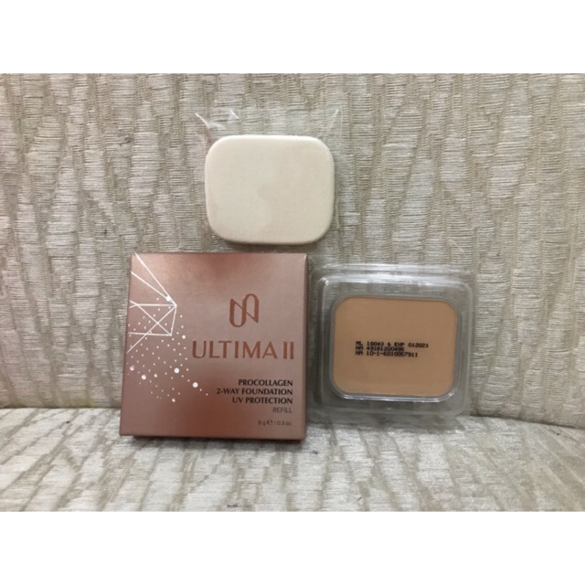 Bedak Padat Ultima II Procollagen 2 Way Foundation REFILL