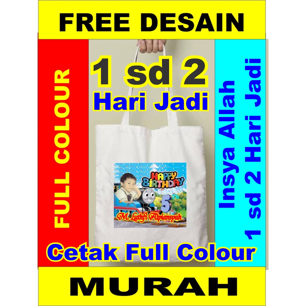 

TERLARIS Tas Blacu TEBAL Tote Bag Blacu Murah Souvenir Pernikahan Sablon atau Printing Custom