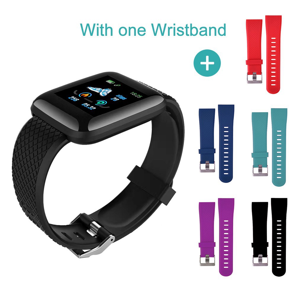 Tali Jam Berlubang Strap Smartwatch 116 Plus / ID116 / Vyatta Fitme Prime / D13 / A7S