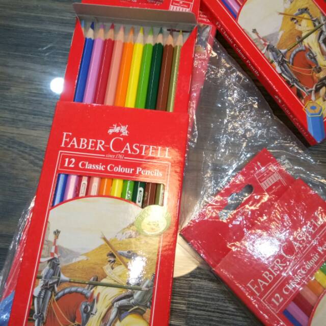 

Pensil warna panjang Faber-Castell 12 warna