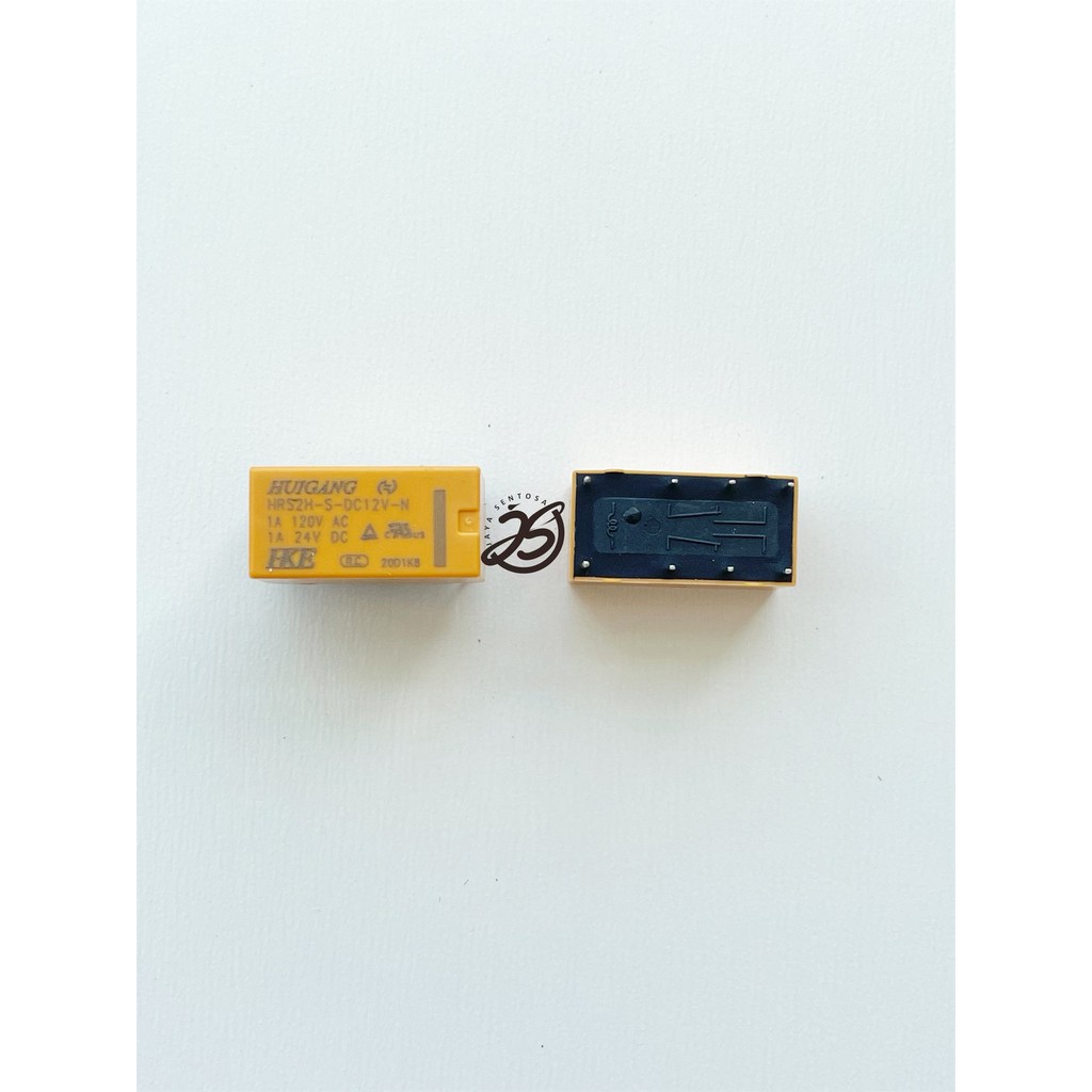 RELAY 12V 8PIN HKE KECIL (1 BH) HRS2H 1A RELAY 12VOLT 8 KAKI KECIL HKE 8 PIN