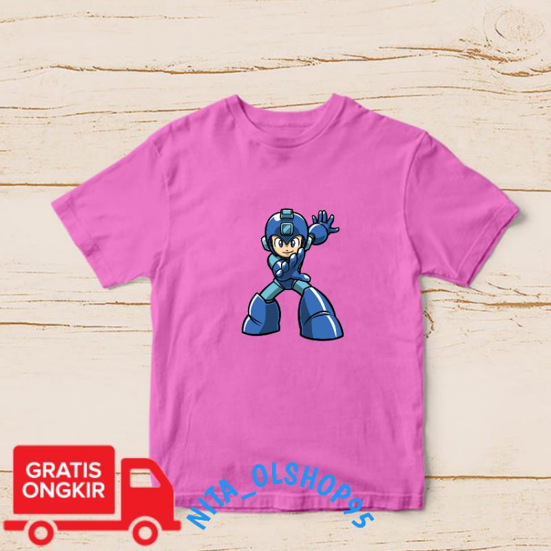 baju anak karakter , baju anak Mega man , baju megaman