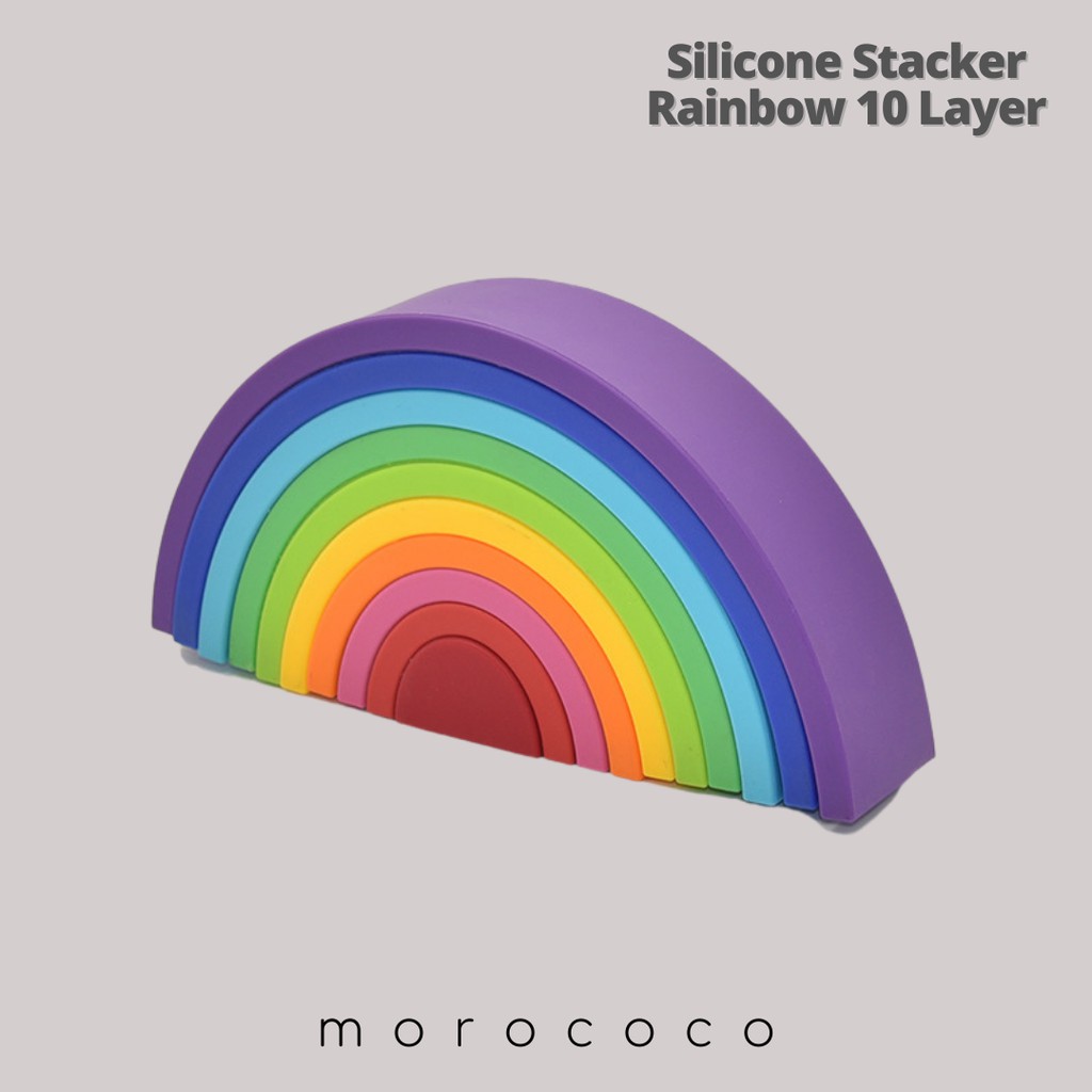 SILICONE STACKER RAINBOW 10 LAYERS