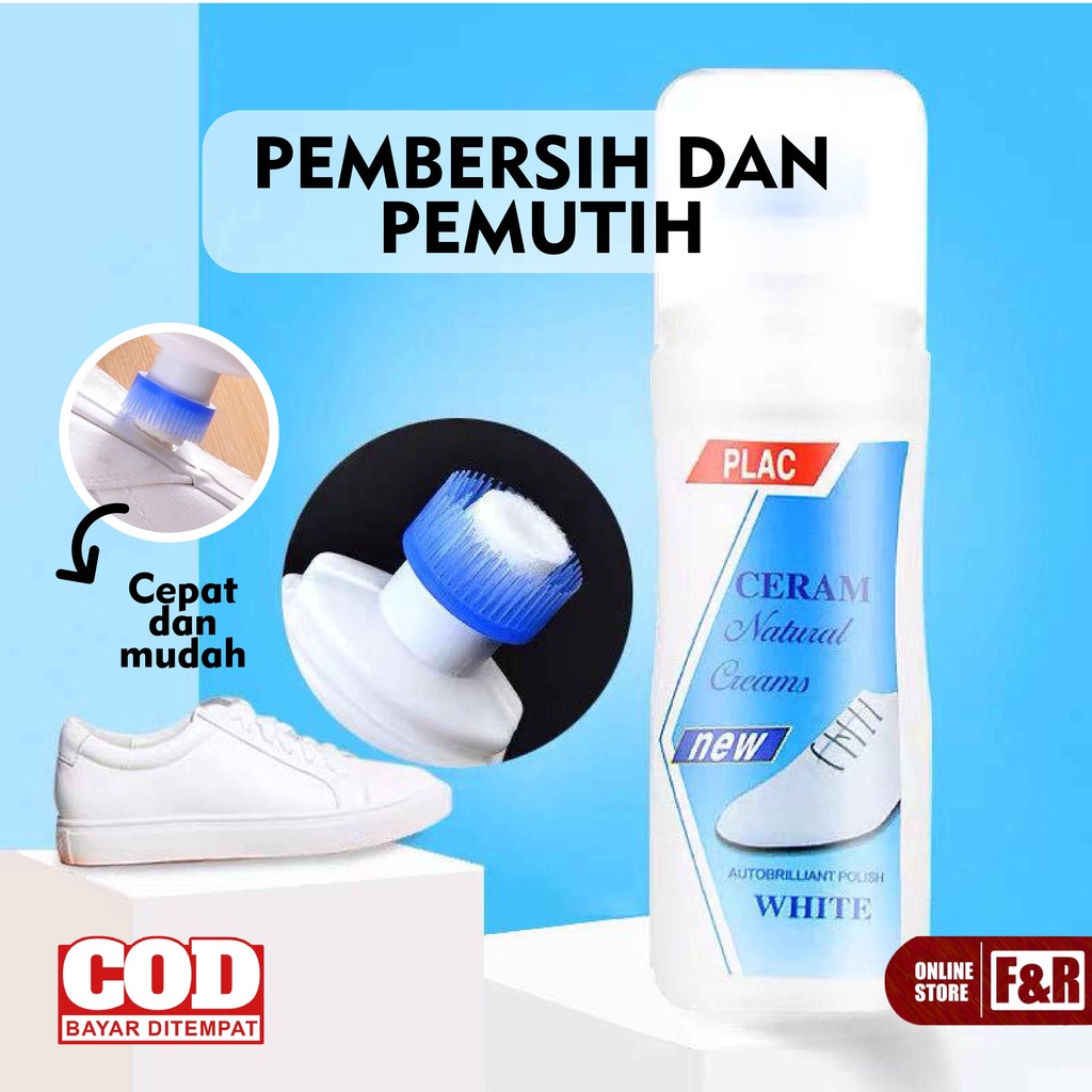 Pembersih Sepatu Putih Penghilang Noda Pemutih Sepatu White Perawatan Sepatu Tas Bag Shoes Cleaner