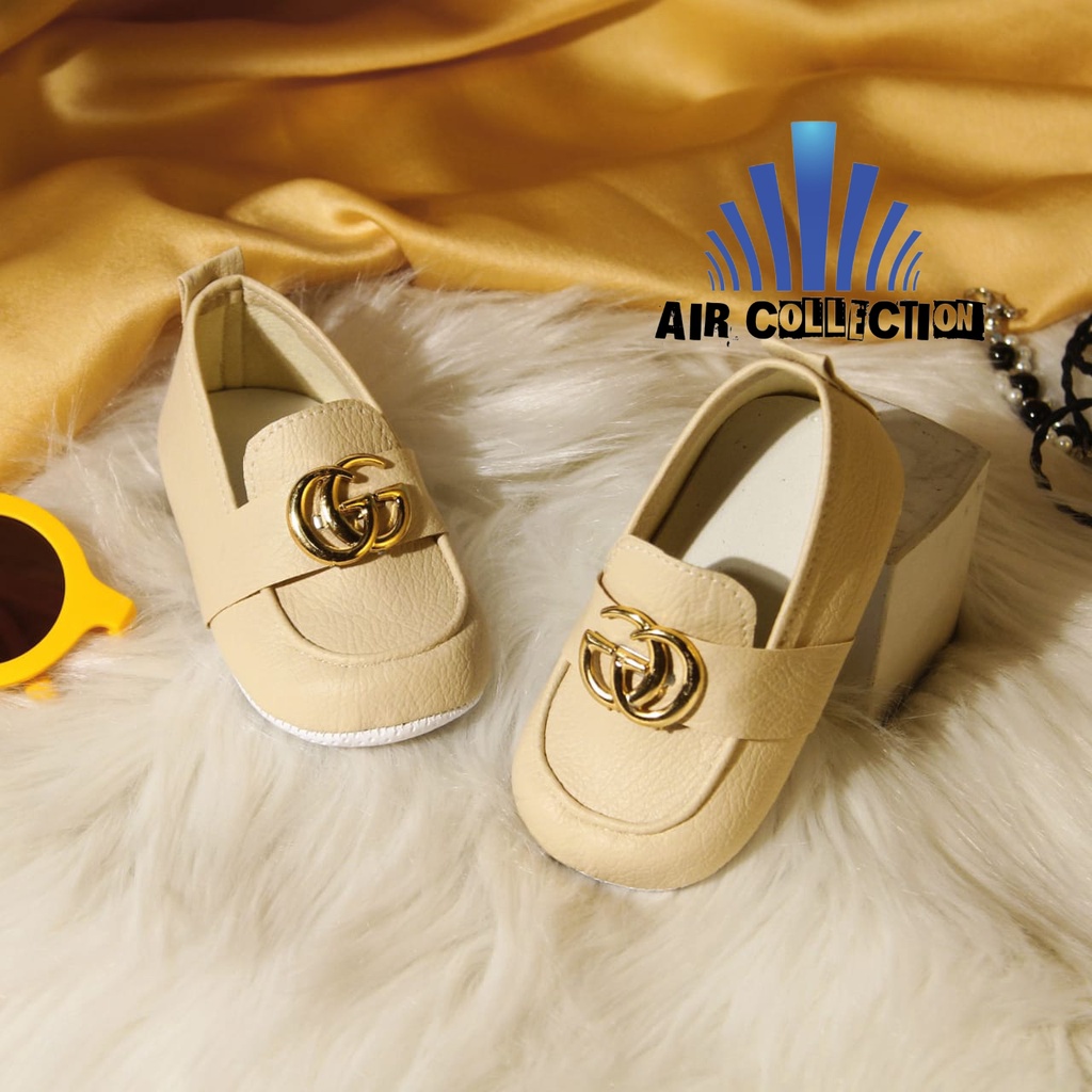 Sepatu Bayi Perempuan Usia 0 12 Bulan Balet GC Work-CREAM Prewalker Anak Belajar Jalan AIR-COLLECTION