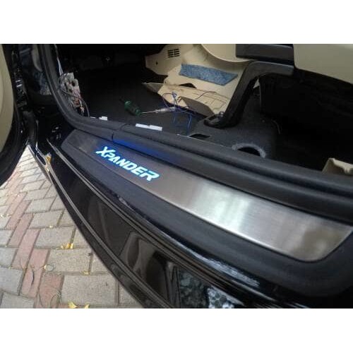 Sillplate Samping LED Mobil Xpander / Sill plate Samping Lampu biru