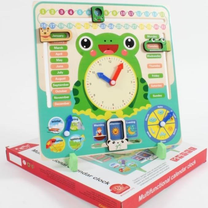 

Office & Stationery | Document Organizer | Set Mainan Kalender Jam Clock Belajar Waktu Hari Bulan Tahun Mudah | Best Seller