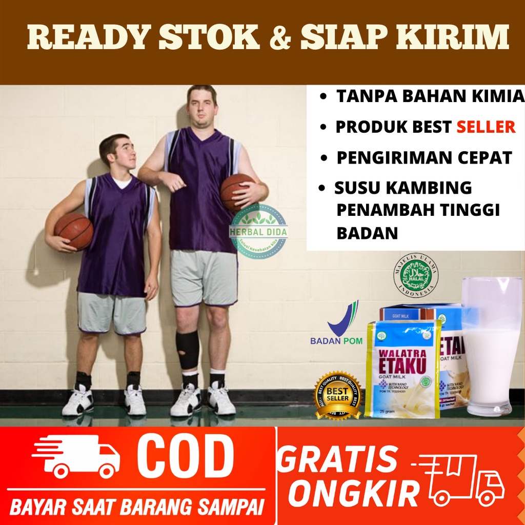 

ETAKU GOAT MILK 10 Sashet, susu penambah tinggi badan anak atlet volly, Suplemen peninggi badan anak, Susu Kalsium Peninggi Badan Anak & Dewasa, Susu Penambah Tambah Tinggi, susu peninggi anak, Obat Peninggi Badan Remaja, Susu High Protein Penambah Tinggi