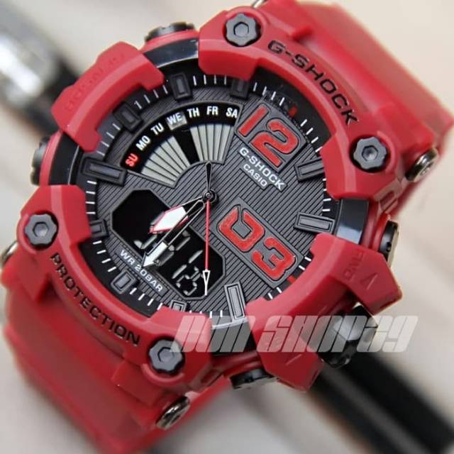 Jam Tangan Casio Fashion Pria Gshock 1802 Water Resist - Merah