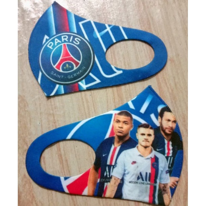 Masker Scuba Dewasa Motif Club Bola Fullrprint Keren Murah