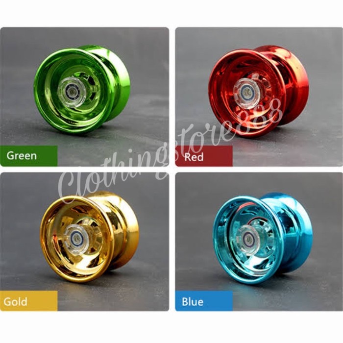 MAINAN YOYO BESI CHROME 3 BEARING KEKINIAN