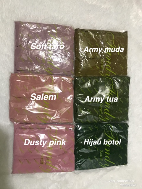 FANDY SCRAF | Khimar SALMA POLOS 2layer