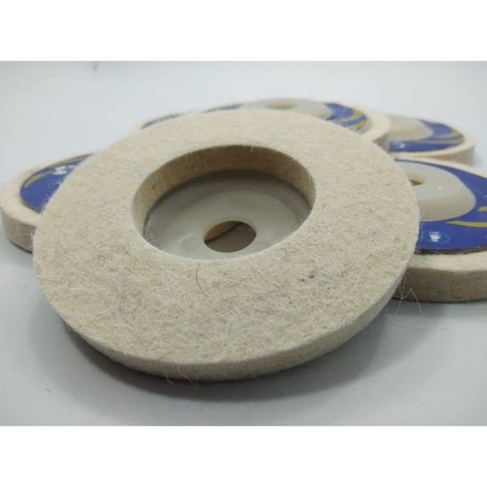 DPM - BATU GERINDA POLES WOL / GRINDING WOOL / POLISHING WOOL 4" INCH BENZ