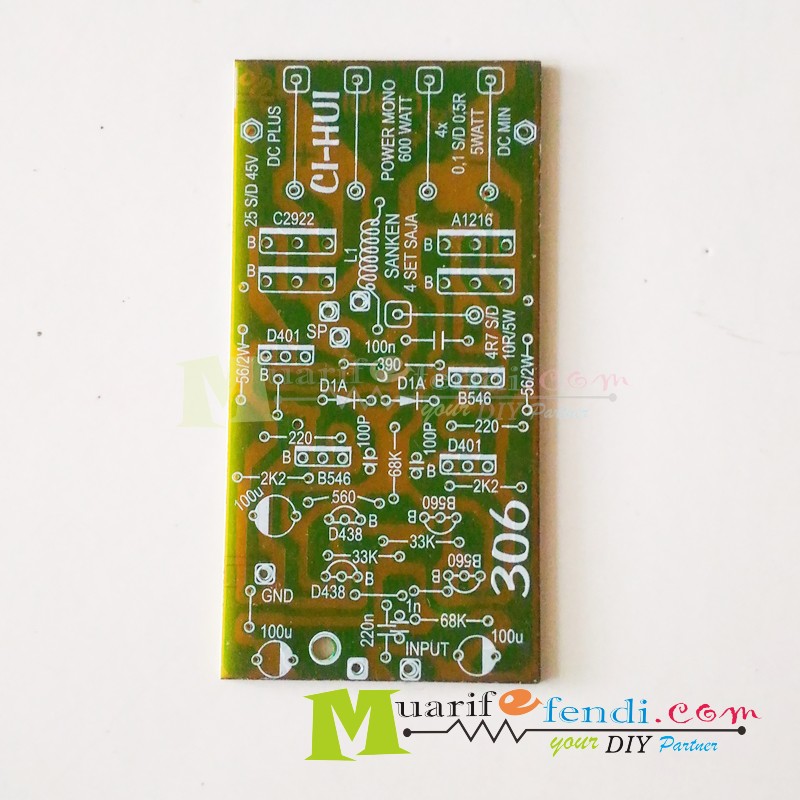 PCB Power Amplifier 600Watt MONO