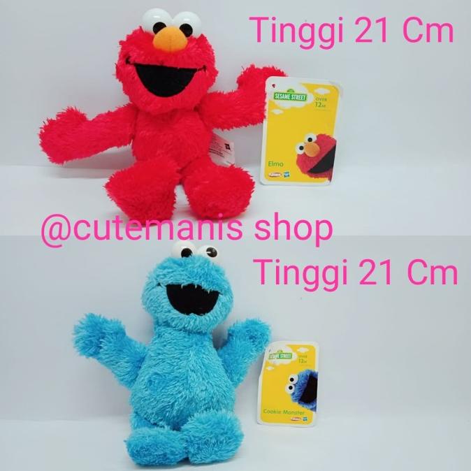 BONEKA ELMO & COOKIE MONSTER SESAME STREET HASBRO