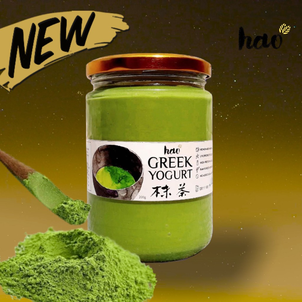 

Hao Greek Yogurt UJI MATCHA (Live Active Probiotics Yoghurt)