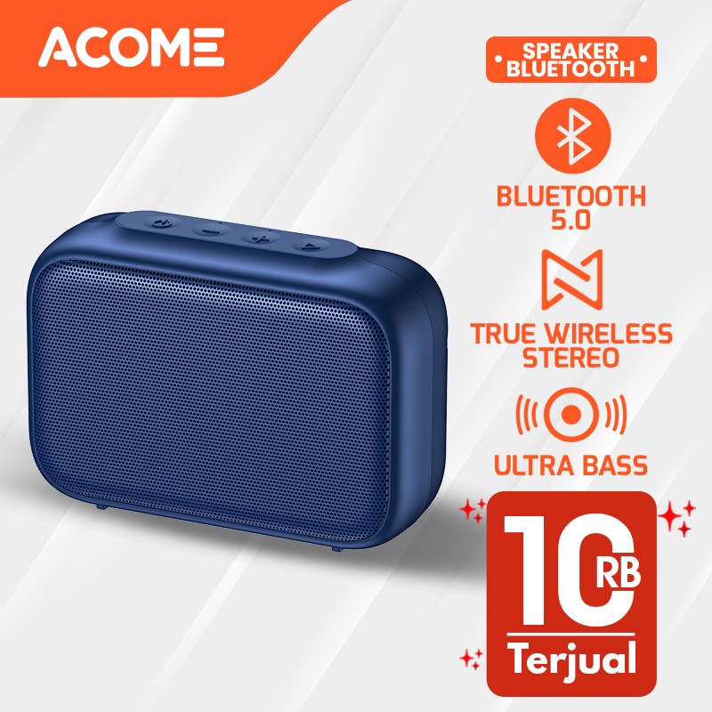 Jual Acome Speaker Bluetooth Portable Ultra Bass Tws Garansi Resmi Tahun A Sense Shopee