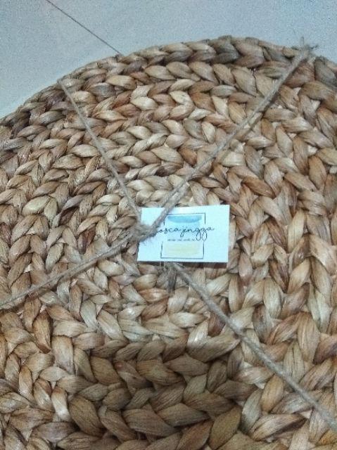 Bondan Placemat. Tatakan Piring Enceng Gondok