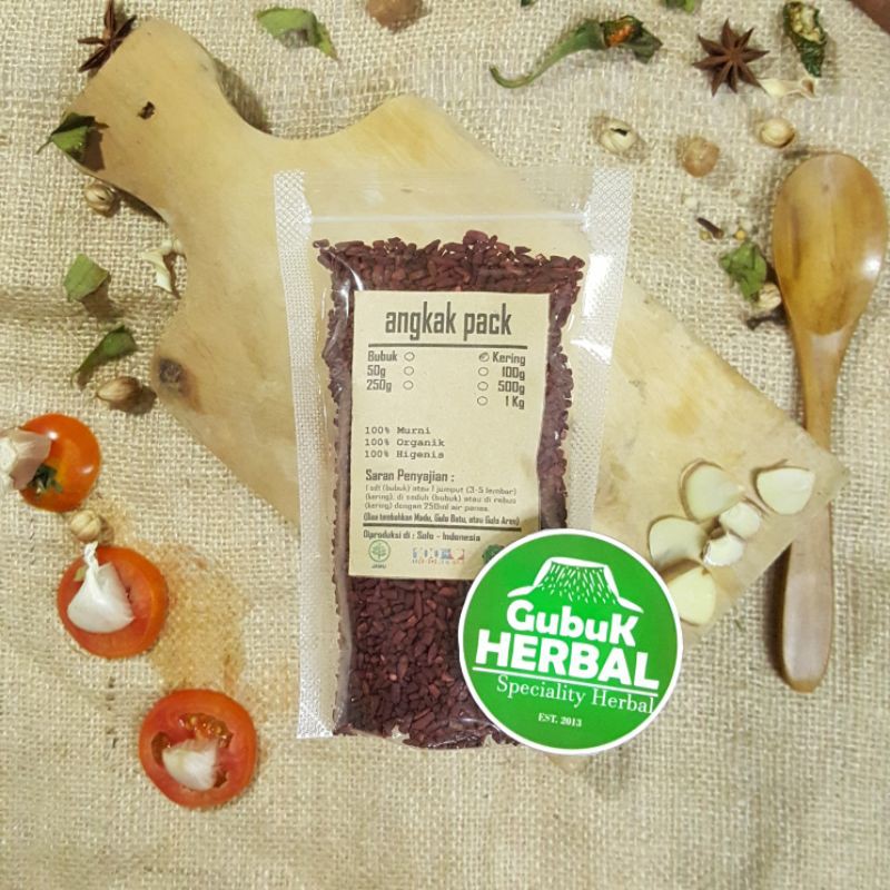 

ANGKAK KERING 250gr - Monascus purpureus - MURNI - JSR - REMPAH