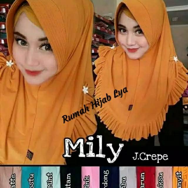Jilbab DNJ pita bunga