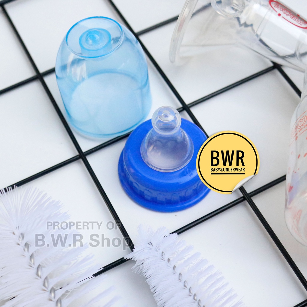 SET Breast Pump CAMERA 21233 / Pompa ASI + Botol &amp; Sikat Botol Asi BPA free Feeding Set - Bwr IX