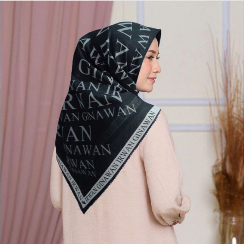 HIJAB KORAN IRWAN GINAWANG/ KERUDUNG SEGI EMPAT KORAN IRWAN GINAWANG