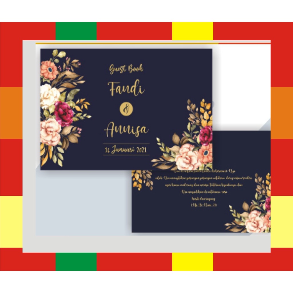 

buku tamu undangan pernikahan buku tamu pernikahan terbaru 2021 (soft cover)
