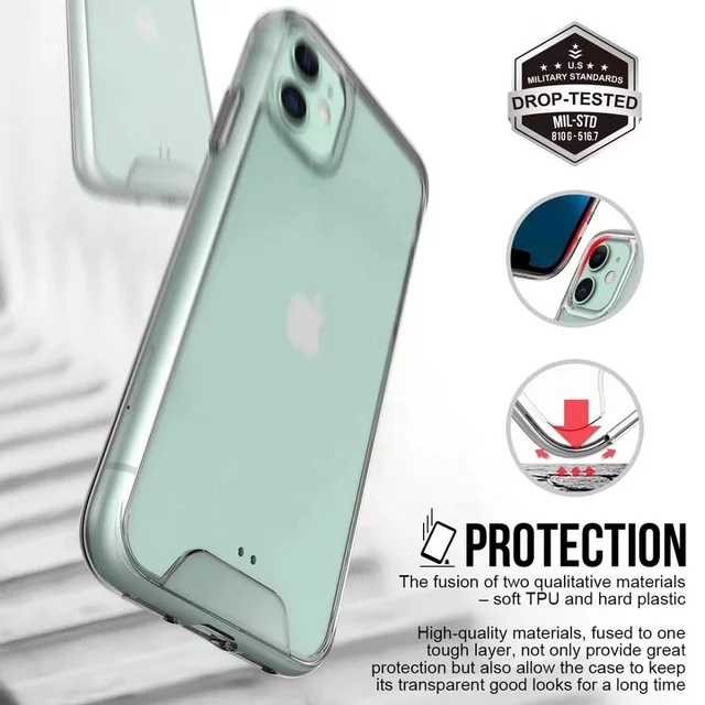 Samsung S20 S20 Plus S20 Ultra S20 FE S21 S21 Plus S21 Ultra Military Space Clear Case High Quality