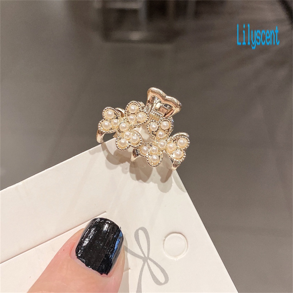 Lily Jepit Rambut Mini Hias Mutiara Imitasi Untuk Wanita