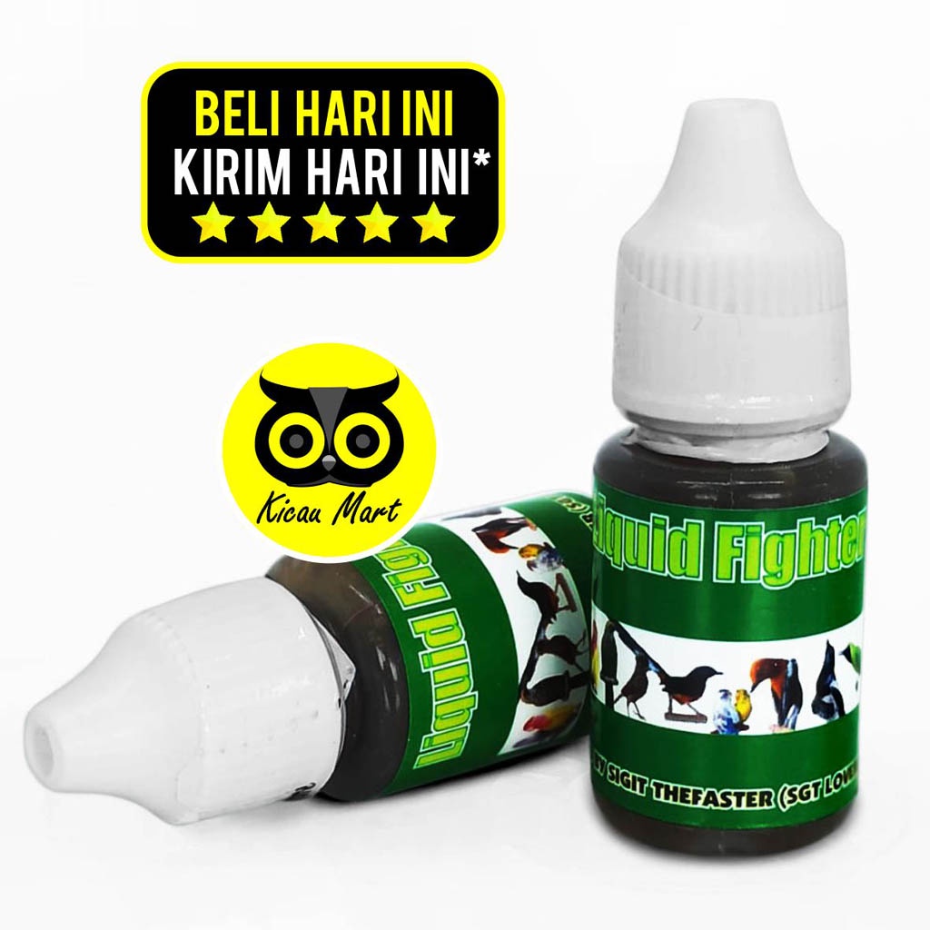 VITAMIN LOMBA KONTES PENGGACOR BURUNG LIQUID FIGHTER OBAT  SERAK MACET BUNYI LESU MABUNG OBLFTER