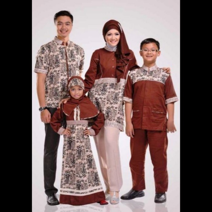 [ COD ] baju couple muslim keluarga batik
