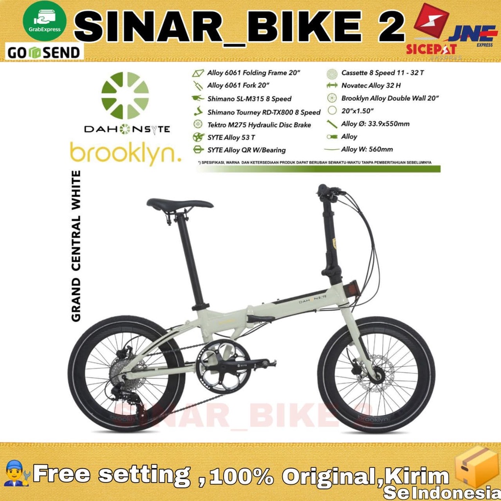 Dahon Sytee Brooklyn Sepeda Lipat 20 Inch Hidraulik