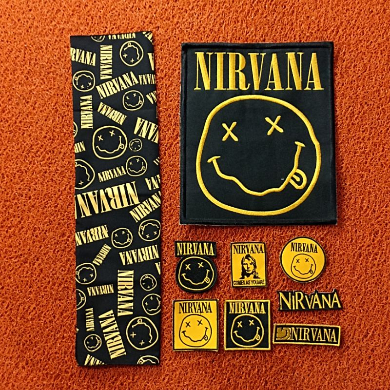 PATCH BORDIR / BACKPATCH BORDIR  NIRVANA free Slayer Bandana Best Seller