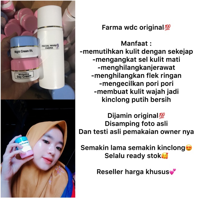 (AZIZAH.SHOP) Cream wdc farma original ecer murah