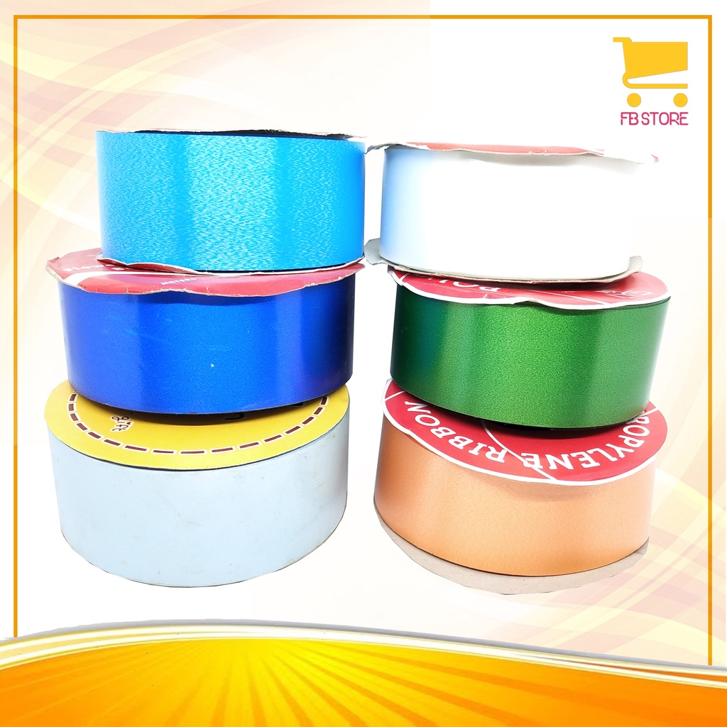 

Pita Kertas Per Roll Polypropylene Ribbon Lebar +- 38Mm/1.5" Inch/4Cm
