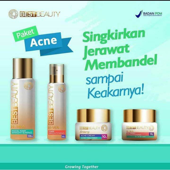 Cream Anti Jerawat Acne bersih jerawat sekaligus mencerahkan kulit dari best Beauty terdaftar BPOM