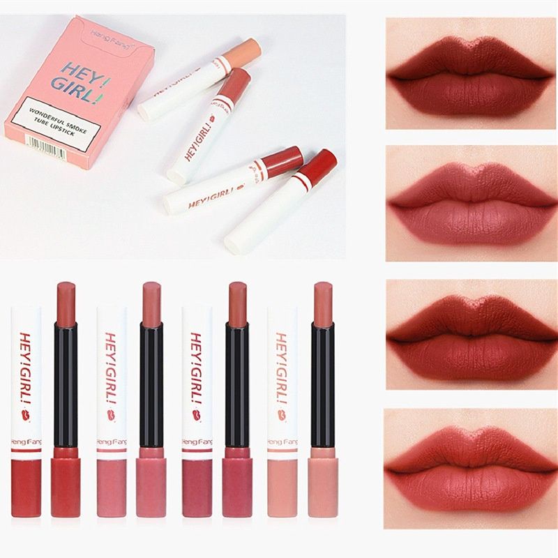LIPSTIK HEY GIRL SET 4PCS LIPSTIK MATTE WATERPROOF