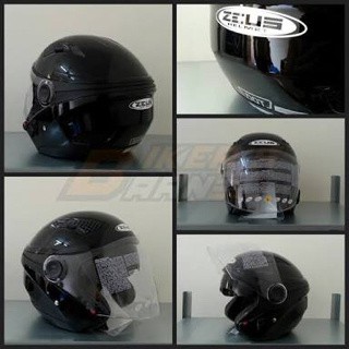 Helm Zeus 610 replika nolan black hitam