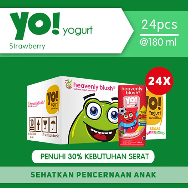 

Yogurt Heavenly Blush YO! Strawberry Broccoli 24 x 180 ml