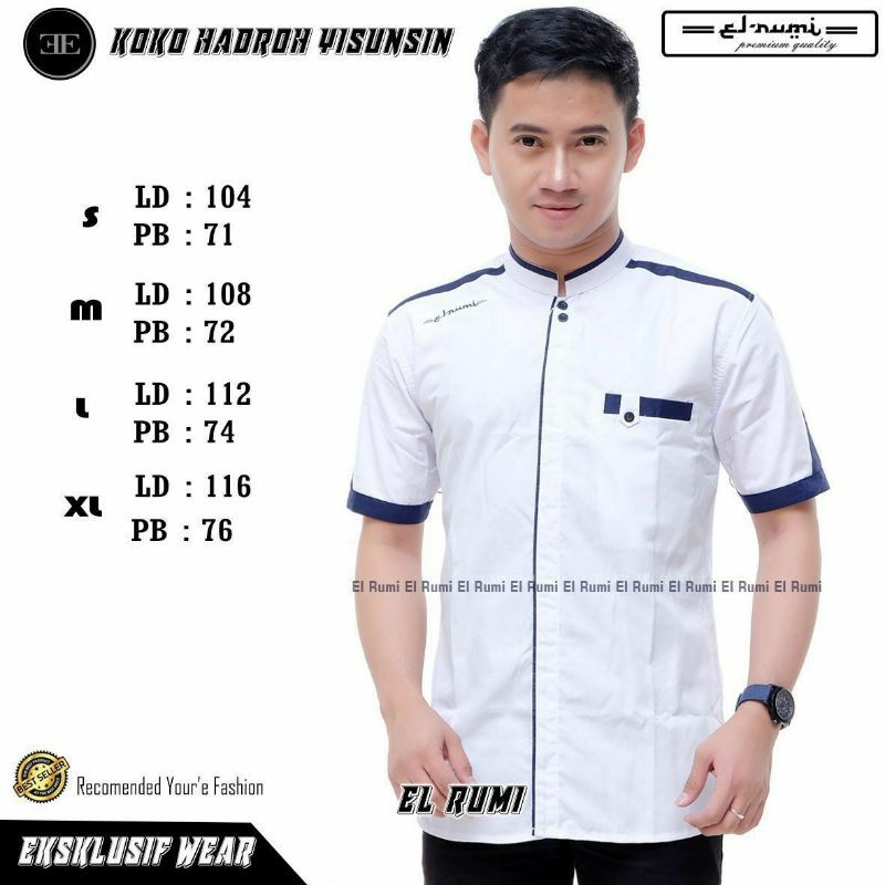 Promo Baju Koko Lengan Pendek Exklusif by El rumi