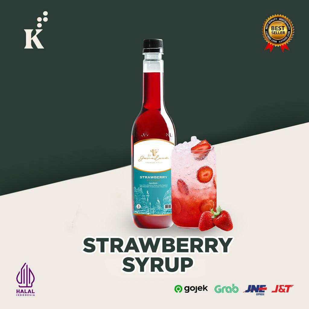 

Sirup / Syrup Rasa Strawberry 650ml || Sirup Campuran Kopi , Sirup Cafe Premium