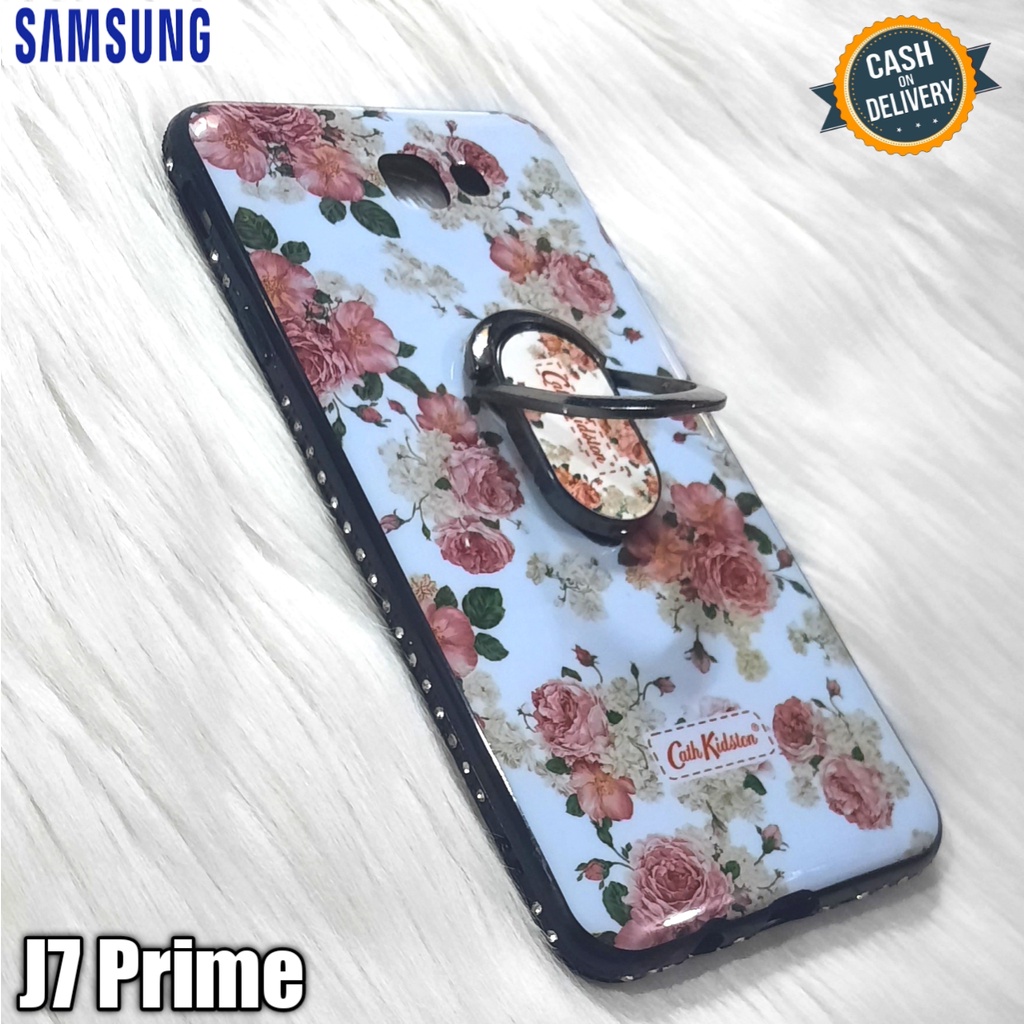 case ring motif bunga for samsung J7 prime