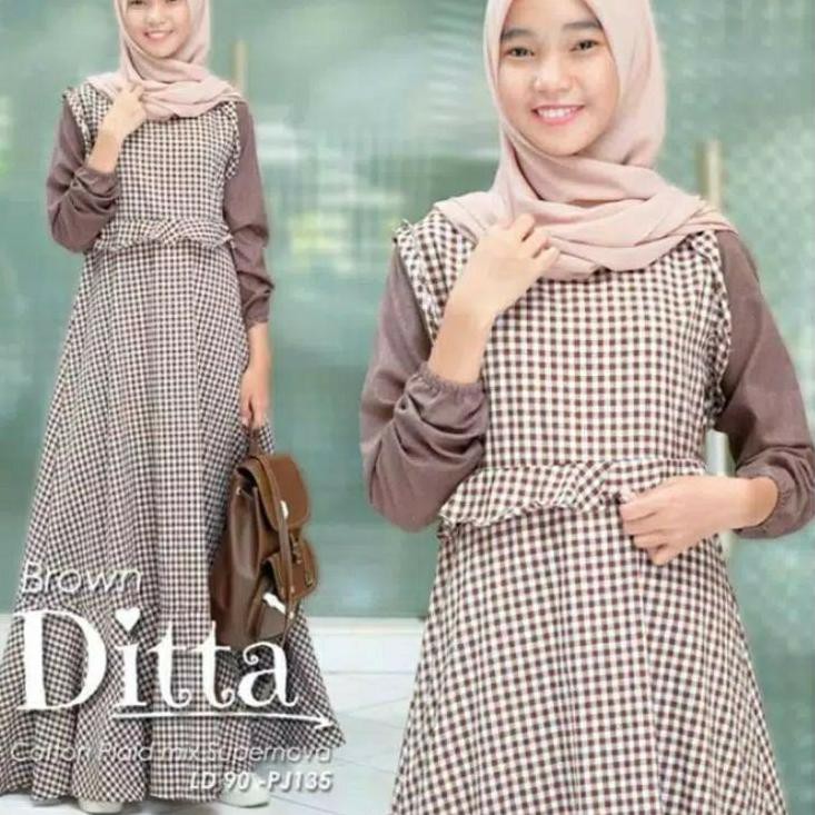 [SALE] BAJU MUSLIM ANAK PEREMPUAN UMUR 12-16 TAHUN DRESS MUSLIM TERBARU 2021 SETELAN GAMIS SYARI ANA